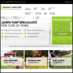 Screen shot of the Buckley Lawn Turf website.