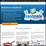 Screen shot of the Sendmode website.