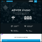 Screen shot of the Advox Studio website.