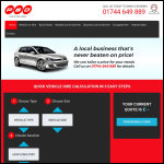 Screen shot of the PSD Vehicle Rental website.