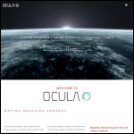 Screen shot of the Ocula Motion Graphics website.
