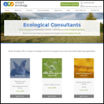 Screen shot of the Smart Ecology Ltd website.