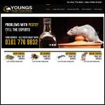 Screen shot of the Youngs Pest Control website.