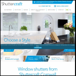 Screen shot of the Shuttercraft Cornwall website.