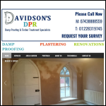 Screen shot of the Davidsons DPR website.
