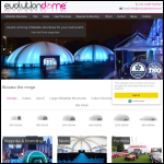 Screen shot of the Evolution Dome website.