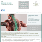 Screen shot of the The Fenchurch Chiropractic Group website.
