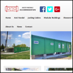 Screen shot of the Insite Portable Accommodation website.
