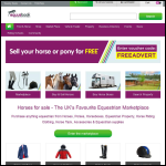 Screen shot of the EquusBook Equestrian Community & MarketPlace website.