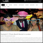 Screen shot of the Occasions Photo Booth website.