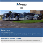 Screen shot of the Maynes Coaches website.