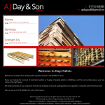 Screen shot of the A J Day & Son website.