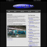 Screen shot of the Spirex Metal Products Ltd website.
