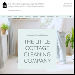 Screen shot of the The Little Cottage Cleaning Company website.