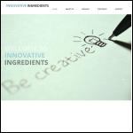 Screen shot of the Innovative Ingredients Ltd website.