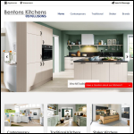 Screen shot of the Bentons Kitchens website.