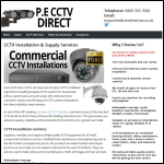 Screen shot of the P.E. CCTV Direct website.