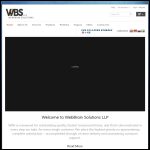 Screen shot of the WebBrain Solutions LLP website.