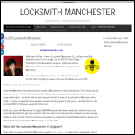 Screen shot of the LOCKSMITH MANCHESTER-0161 CO website.
