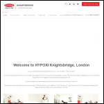 Screen shot of the HYPOXI Knightsbridge website.