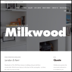 Screen shot of the Milkwood Furniture website.