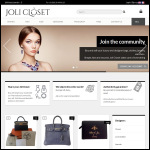 Screen shot of the Joli Closet website.