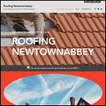Screen shot of the Roofing NI Newtownabbey website.