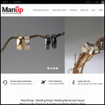 Screen shot of the ManUp Jewellery website.