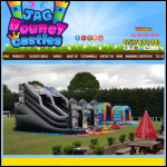 Screen shot of the JAG Bouncy castles website.