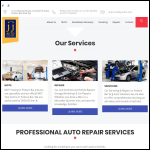 Screen shot of the JJ Auto Solutions website.
