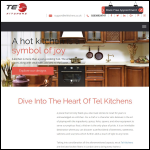Screen shot of the Tel Kitchens website.