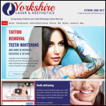 Screen shot of the Yorkshire Laser Teeth Whitening website.