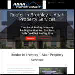 Screen shot of the Abah Property Services website.