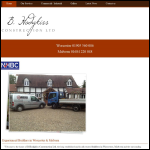 Screen shot of the B Hodgkiss Constructions Ltd website.