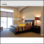 Screen shot of the Luxura website.