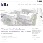 Screen shot of the MDA Architectural Services website.
