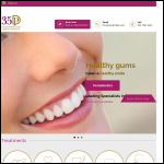 Screen shot of the 35 Devonshire Place Dental Practice website.