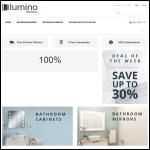 Screen shot of the Lumino Mirrors website.
