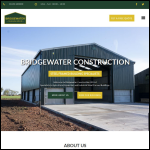 Screen shot of the Bridgewater Construction UK Ltd website.