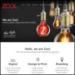 Screen shot of the Zool Digital UK Ltd website.