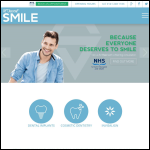 Screen shot of the Dental Implants Glasgow - St Vincent Smile website.