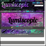 Screen shot of the Lumiscopic Design website.