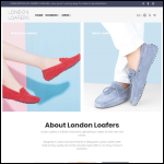 Screen shot of the London Loafers website.