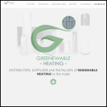 Screen shot of the Greenewable Heating website.