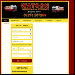 Screen shot of the Watson Removals Brighton website.