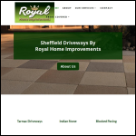 Screen shot of the Royal Home Improvements website.