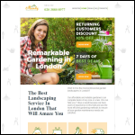 Screen shot of the Mandy Gardening Solutions website.