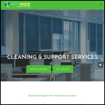 Screen shot of the Citywide Cleaning Services website.