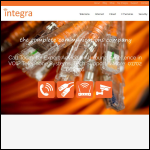 Screen shot of the Integra Telecommunications Ltd website.
