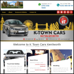 Screen shot of the K Town Cars website.